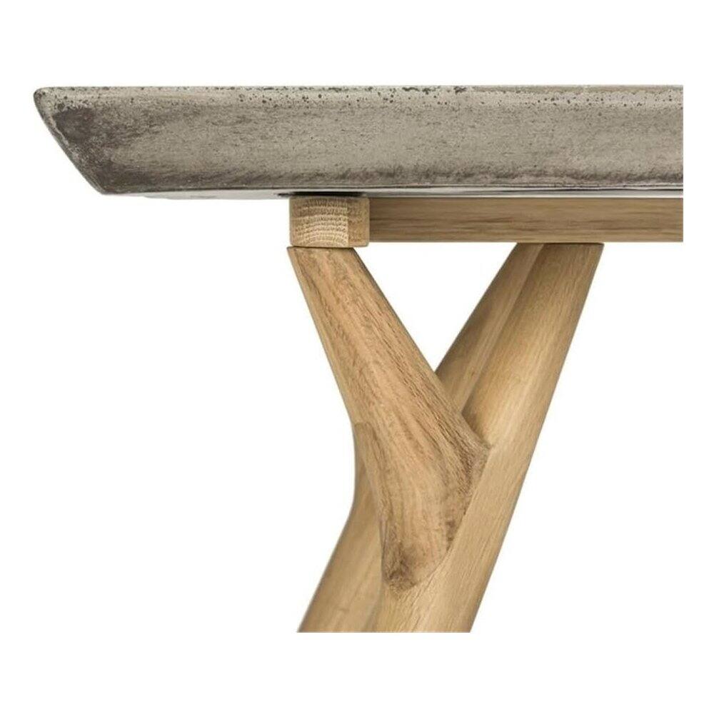 Left. Safavieh - Pacey Indoor/Outdoor Modern Concrete 16.54-Inch H Coffee Table - Gray.