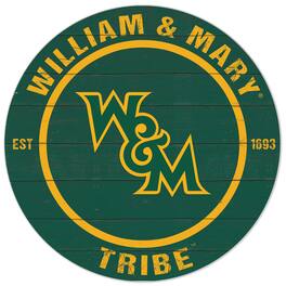 Jardine - William & Mary Tribe 20'' x 20'' Indoor/Outdoor Circle Sign - Green