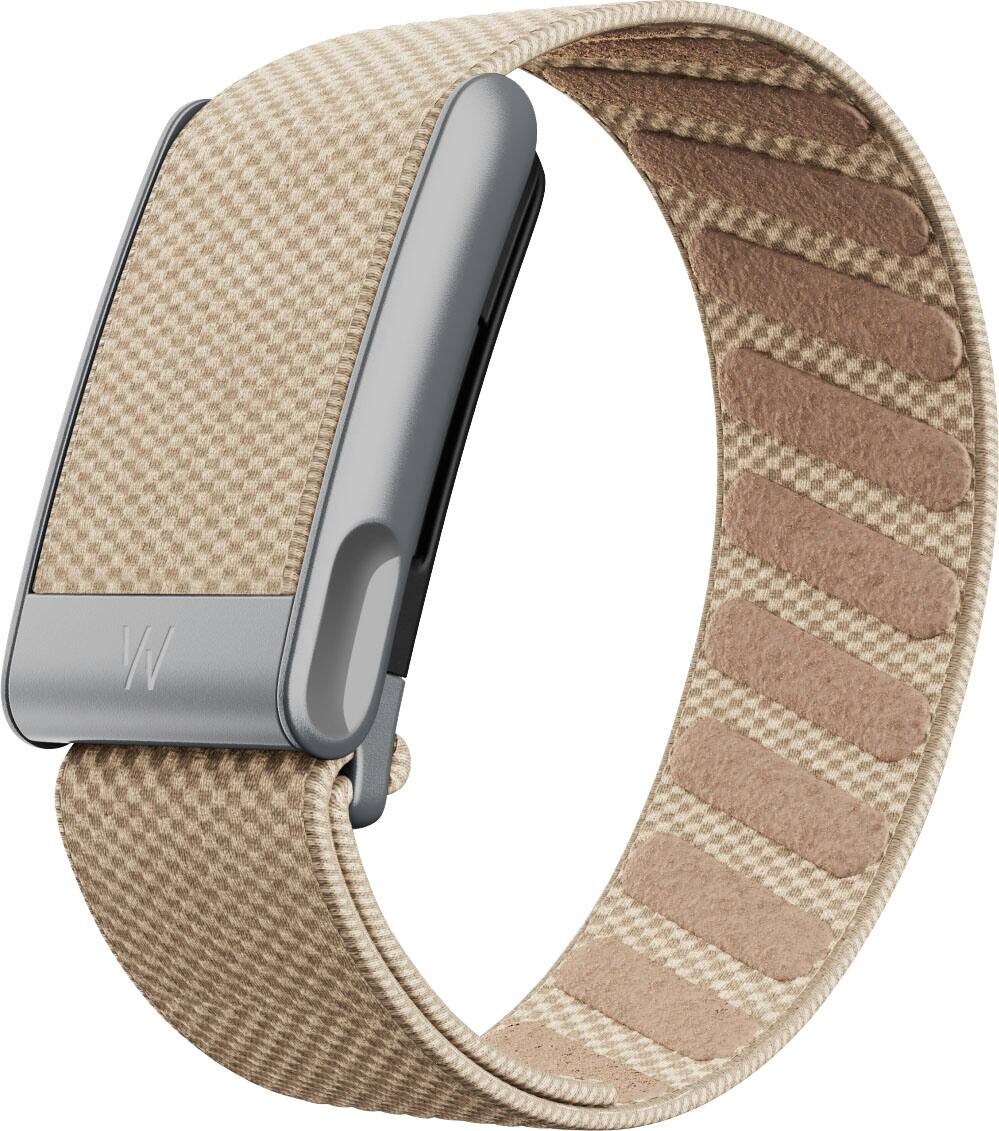Angle. WHOOP - WHOOP SuperKnit  Accessory Band - Compatible with 5.0 One, Peak, and MG Life - Dune - Dune.