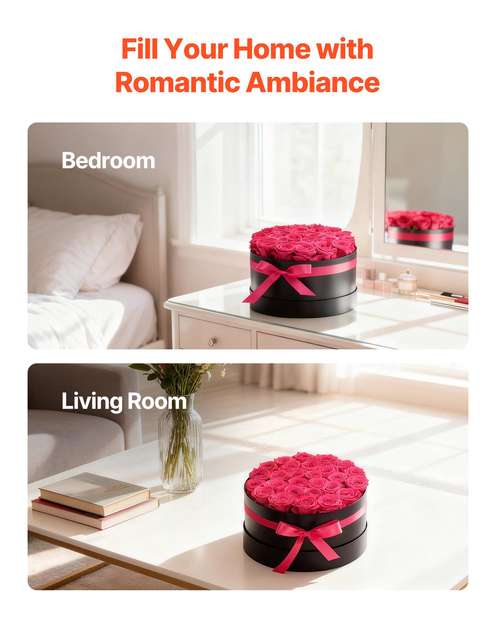 Fill Your Home with Romantic Ambiance

Bedroom

Living Room