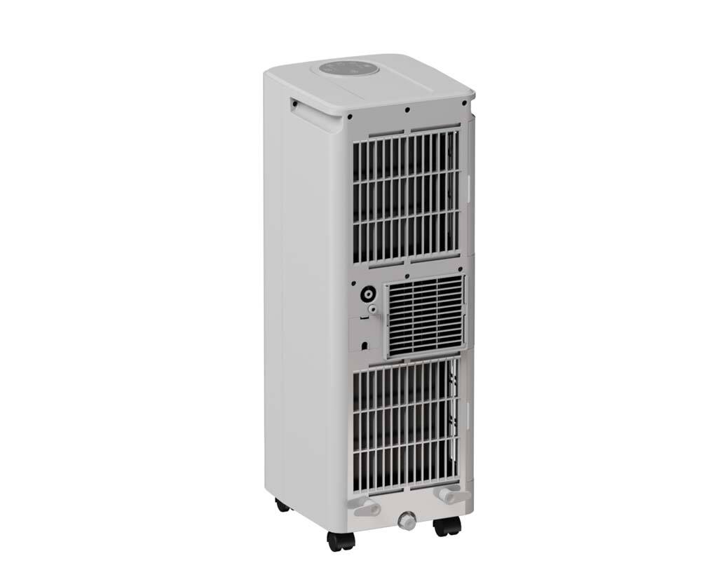 Alt View 3. Airplus - 12000 BTU Portable Air Conditioner Cools 230 Sq. Ft. with Heater and Dehumidifier, Remote in White.