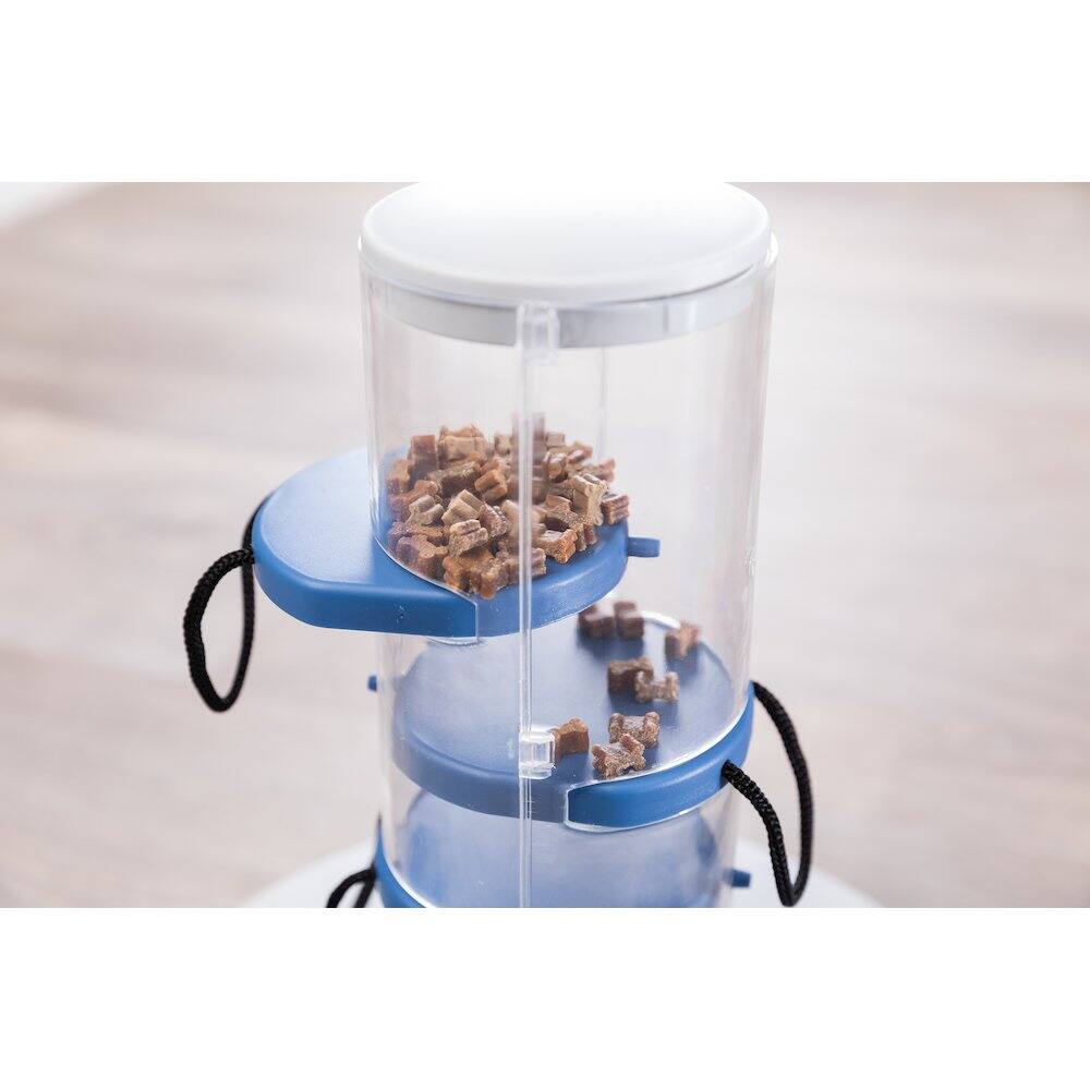 Alt View 4. TRIXIE - Dog Gambling Tower Strategy Game, Level 1, Beginner Dog Puzzle Toy - White/Blue.