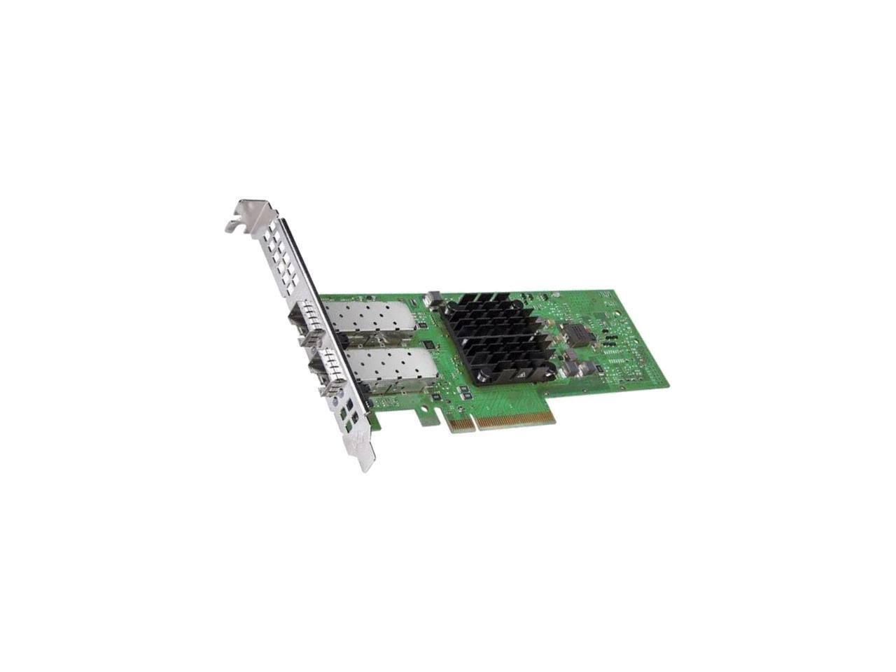 Front. Broadcom - Broadcom BCM957412A4120AC (P210P), Dual-Port 10 Gb/s Ethernet PCI Express Gen3 x8 Network Interface Card - Black.