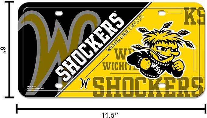 6" | UNIVERSITY OF WICHITA STATE SHOCKERS WICHITA STATE UNIVERSITY KS MT0350304 RICO INDUSTRIES INC. W SHOCKERS 11.5"