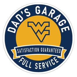 Fan Creations - West Virginia Mountaineers 16" Dad's Garage Wood Sign - Multicolor