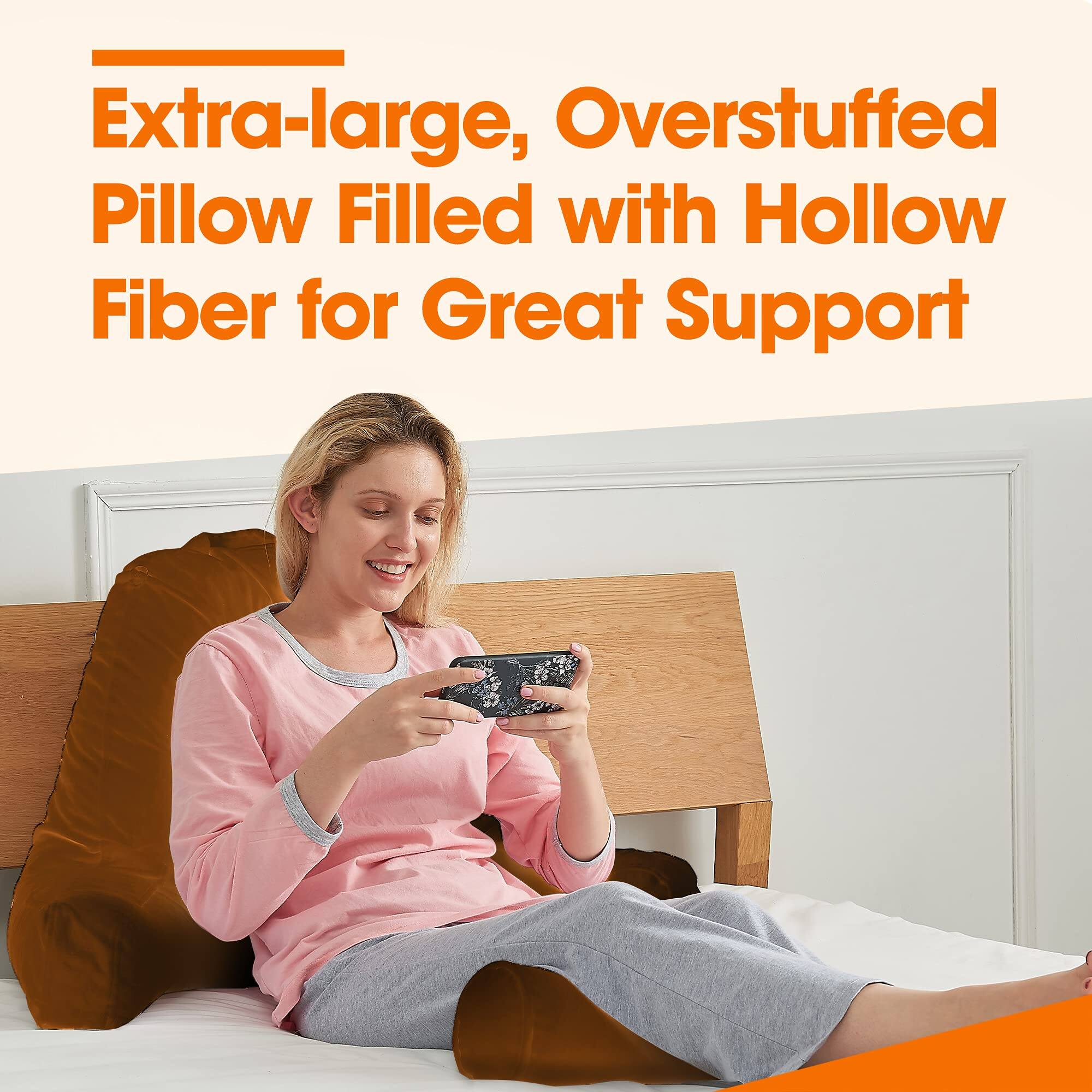 Extra-large, Overstuffed Pillow Filled with Hollow Fiber for Great Support
