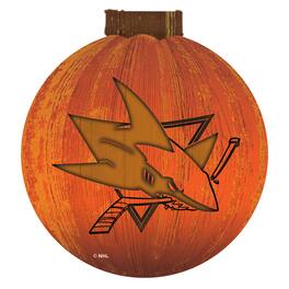 Fan Creations - San Jose Sharks 12'' Pumpkin Sign - Orange