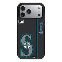 Keyscaper - MLB - Seattle Mariners iPhone Magnetic Bump Case - 15 - Black