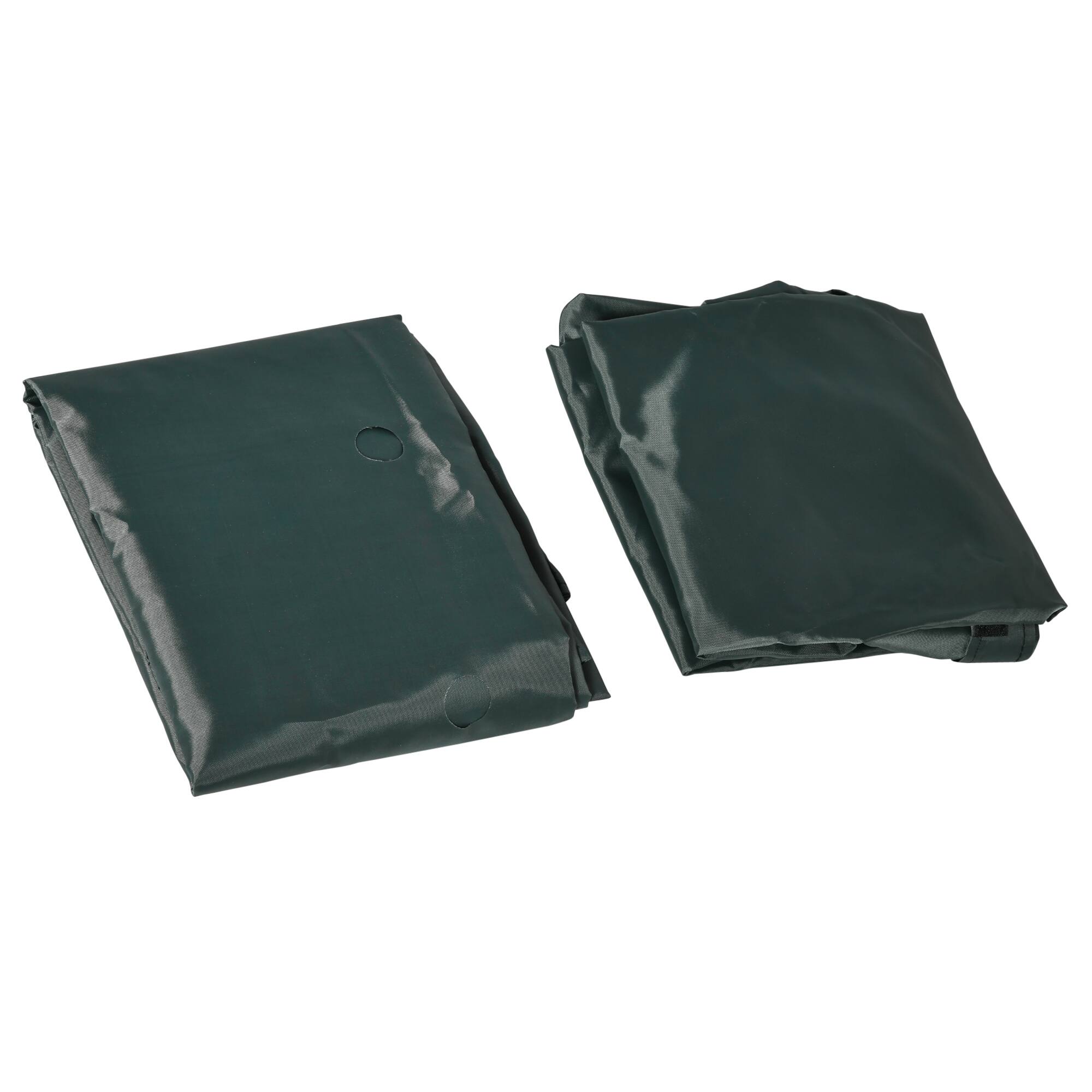 Alt View 4. Outsunny - Kids Outdoor Sandbox, Cover, Garden Bed Sand Pit, Easy Assembly, Oval, Backyard, Brown, 72" x 41.25" x 8.75".