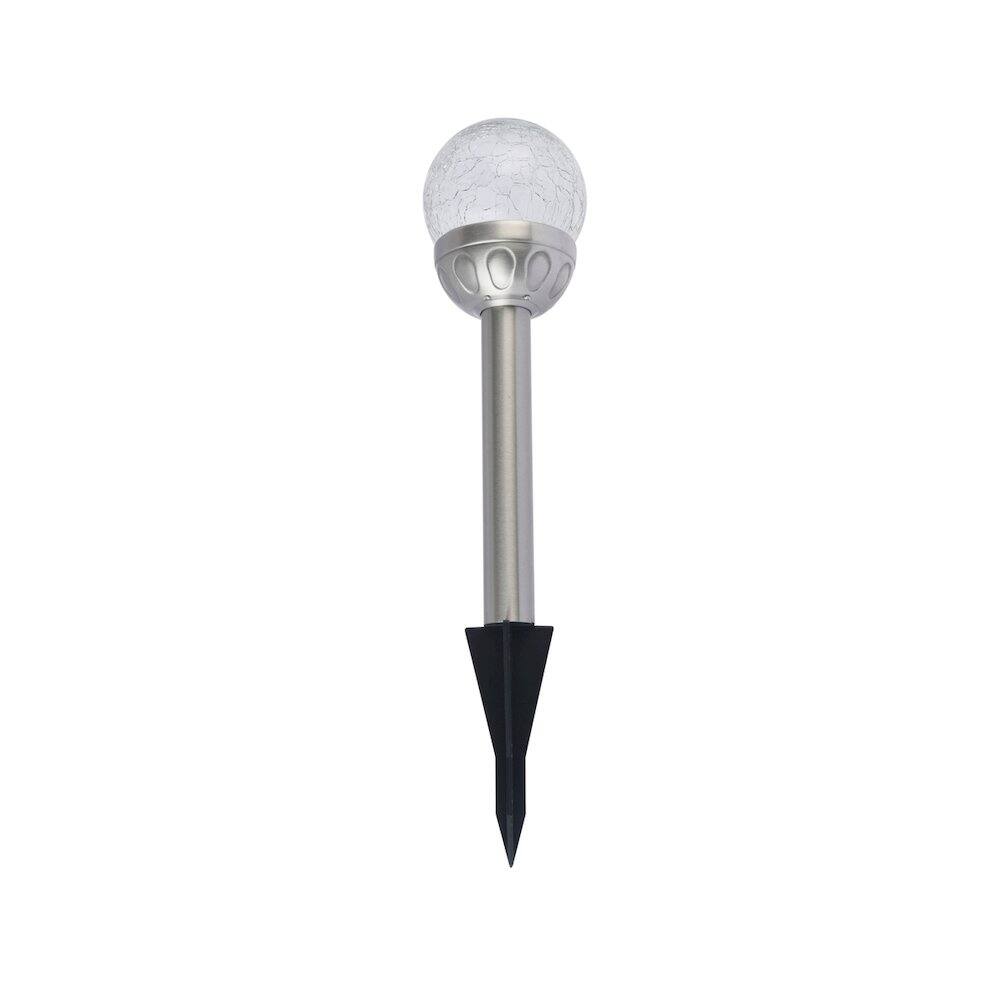 Alt View 1. Living District - Outdoor LED RGB Pathway Light, Pack of 4 - Silver.