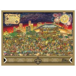 YouTheFan - New Orleans Saints 500-Piece Joe Journeyman Puzzle - Multicolor