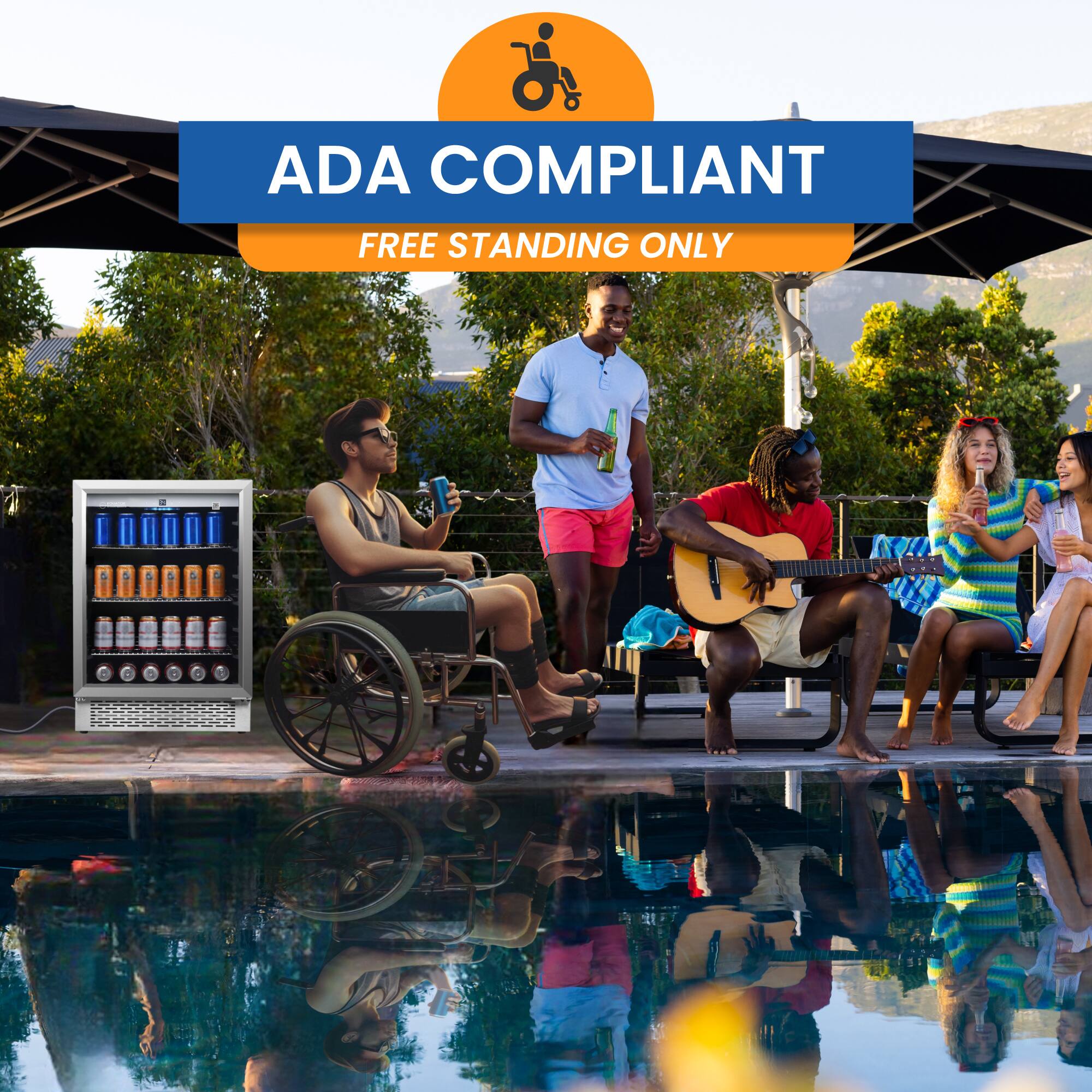 ADA COMPLIANT  
FREE STANDING ONLY