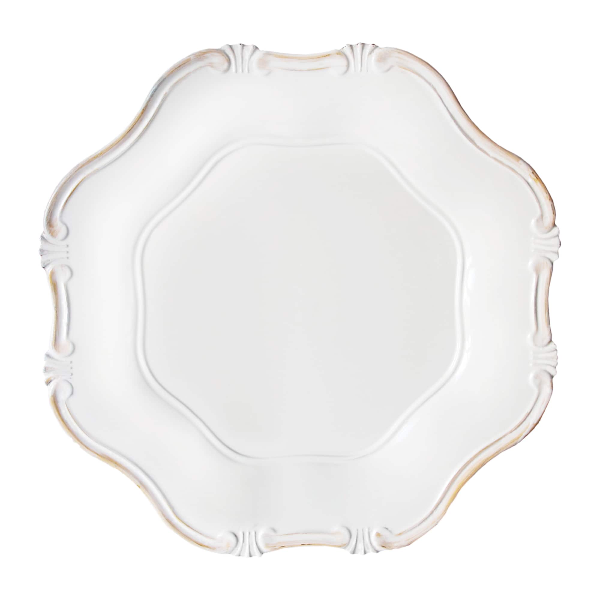 American Atelier - Baroque Charger Plate 13"D - White