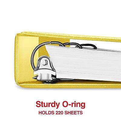 Sturdy O-ring  
HOLDS 220 SHEETS