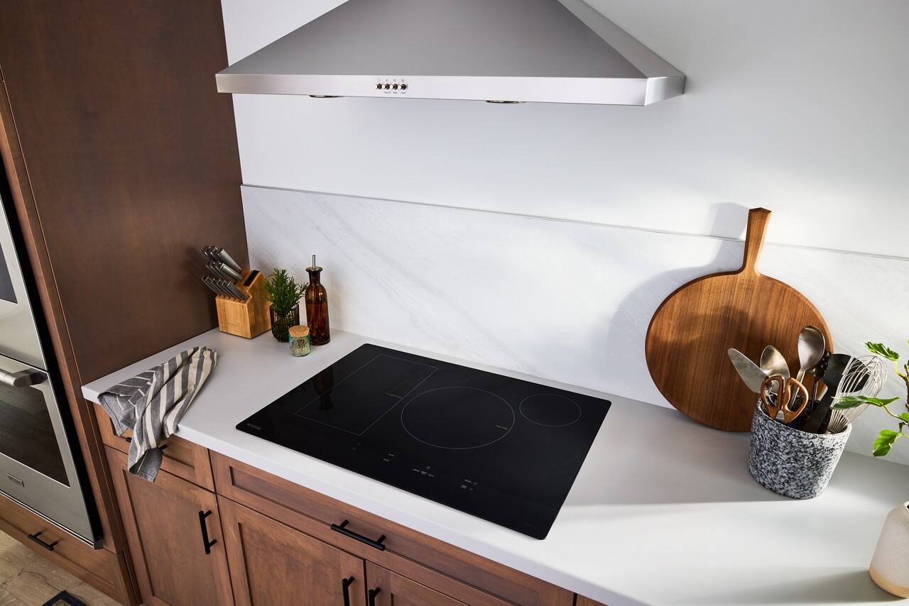 Alt View 9. Maytag - 30" Electric Induction Cooktop with Power Boost - Black.