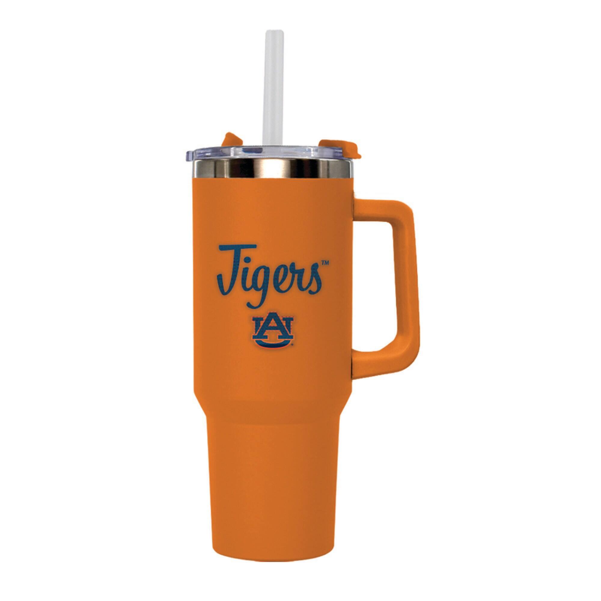Front. The Memory Company - Auburn Tigers 40oz. Single Hit Bling Tumbler - Burnt Orange.
