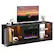 Alt View 3. Bestier - 63" Gaming TV Stand with Fireplace & LED Lights Media Console for 70" TVs Adjustable Shelves & Remote Control - Black.