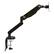 Left Zoom. Office Star Products - Single Monitor Arm with USB - Black.