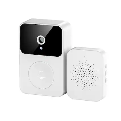 Front. Cluzine - Wireless Smart Video Doorbell with Indoor Chime, Video Call,Cloud Storage for Home Security.