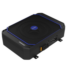 Jensen - 6.5" Underseat Amplified Subwoofer | 600W Peak Power | 200W RMS Power | Class D | Remote Bass Control | Ultra-Compact - Black