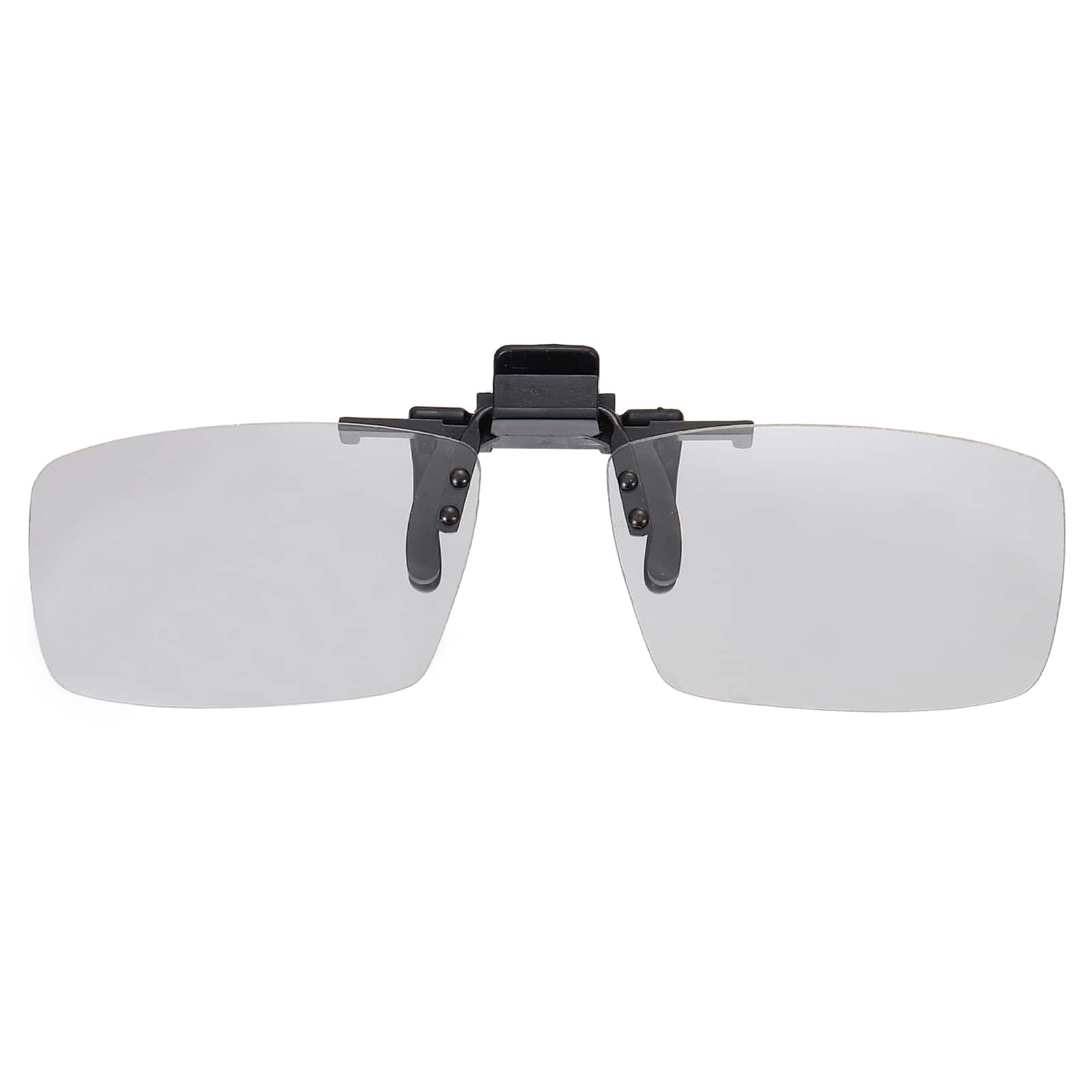 Unique Bargains - Polarized Clip-on 3D Glasses, Passive Circular 3D Viewing Glasses Frame for Anaglyph Movies Theater Games TV - Black