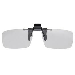 Unique Bargains - Polarized Clip-on 3D Glasses, Passive Circular 3D Viewing Glasses Frame for Anaglyph Movies Theater Games TV - Black