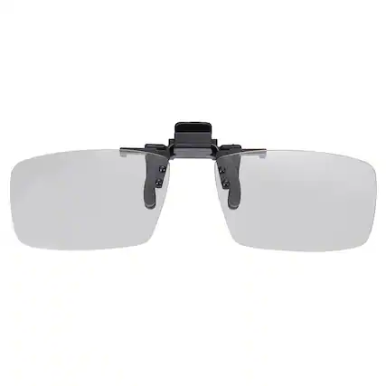 Front. Unique Bargains - Polarized Clip-on 3D Glasses, Passive Circular 3D Viewing Glasses Frame for Anaglyph Movies Theater Games TV - Black.