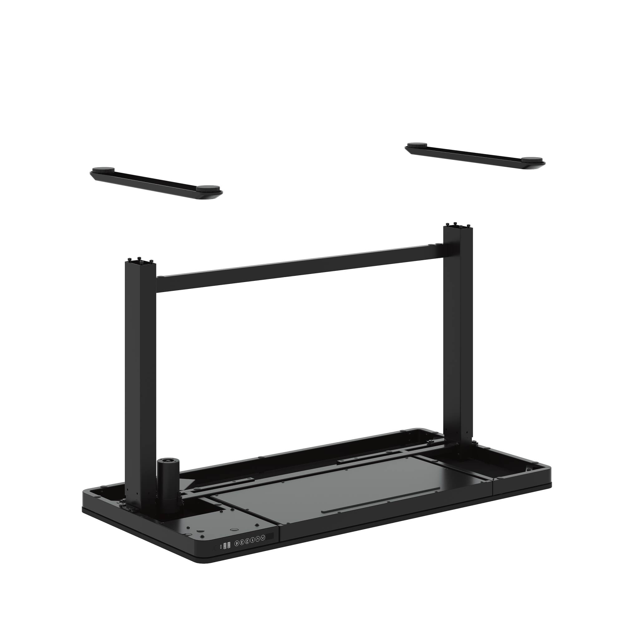 Back. FlexiSpot - FlexiSpot EW8 Electric 48"W Electric Height-Adjustable Standing Desk, Black - Black.