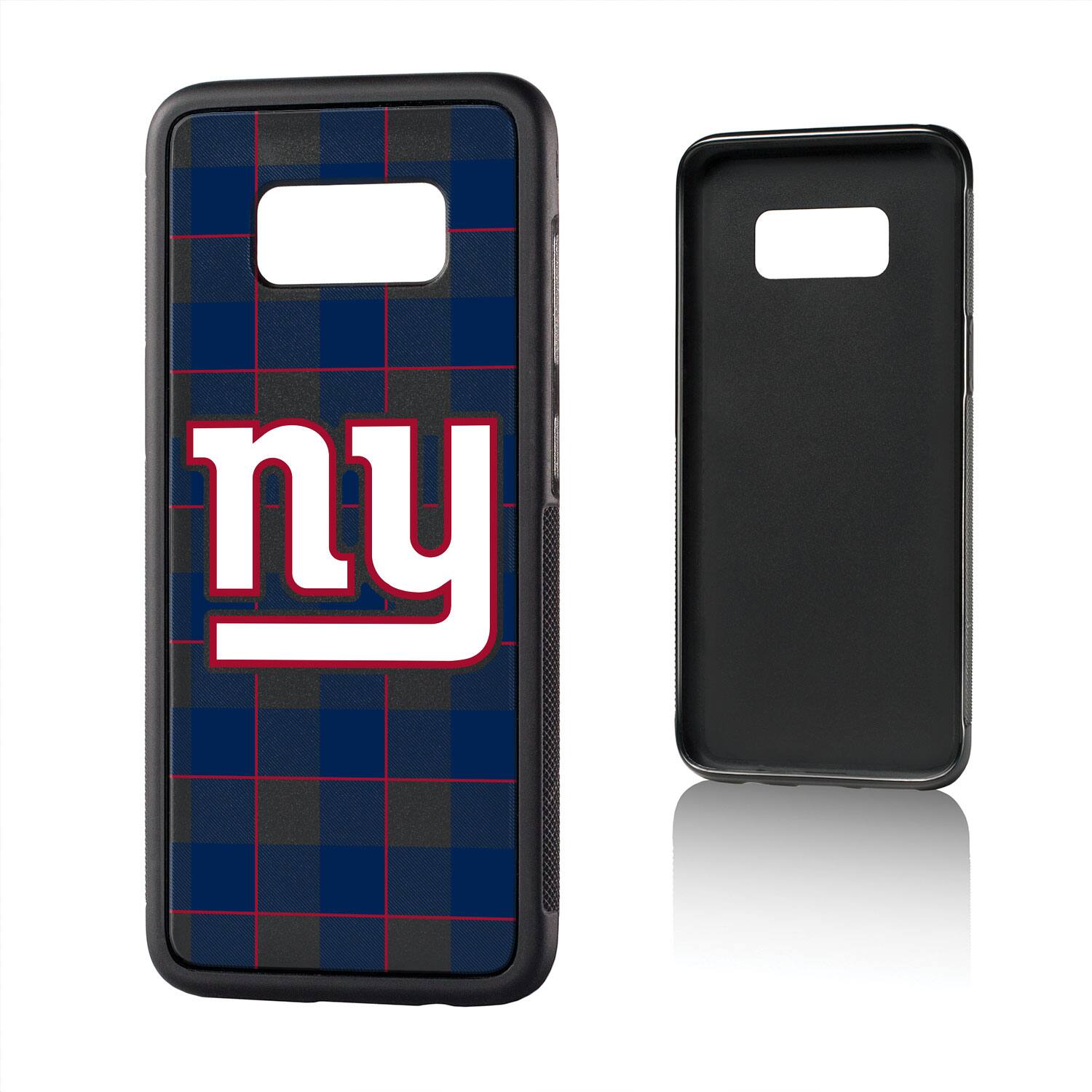 Alt View 3. Keyscaper - New York Giants Galaxy Plaid Design Bump Case - S20 Plus - Multicolor.