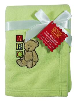 Regent - Boyds Bears & Friends - So Soft Fleece Baby Blanket - 30x40 inch - Multi