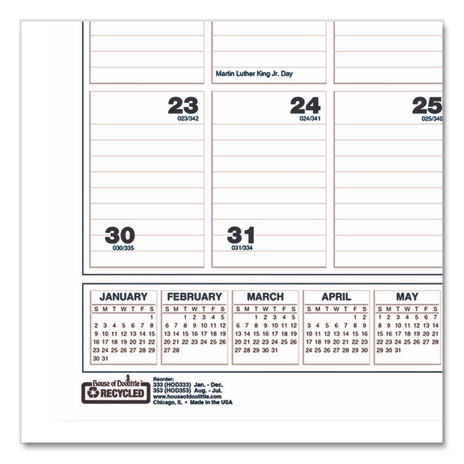 Martin Luther King Jr. Day

23 023/342  
24 024/341  
25 025/340  
30 030/335  
31 031/334  

JANUARY  
S M T W T F S  
1 2 3 4 5 6 7  
8 9 10 11 12 13 14  
15 16 17 18 19 20 21  
22 23 24 25 26 27 28  
29 30 31  

FEBRUARY  
S M T W T F S  
1 2 3 4 5  
6 7 8 9 10 11 12  
13 14 15 16 17 18 19  
20 21 22 23 24 25 26  
27 28 29  

MARCH  
S M T