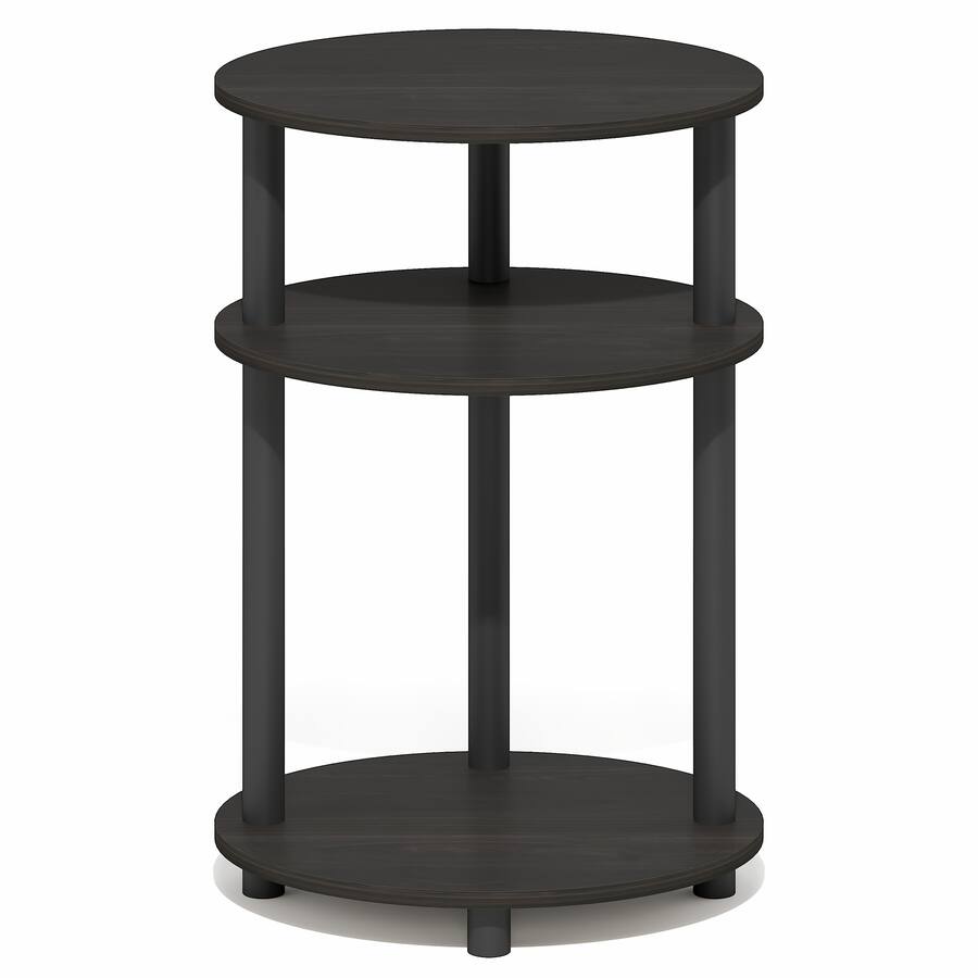 Furinno TURN N TUBE 3 Tier Oval Night Stand, Toolless Assembly Narrow ...