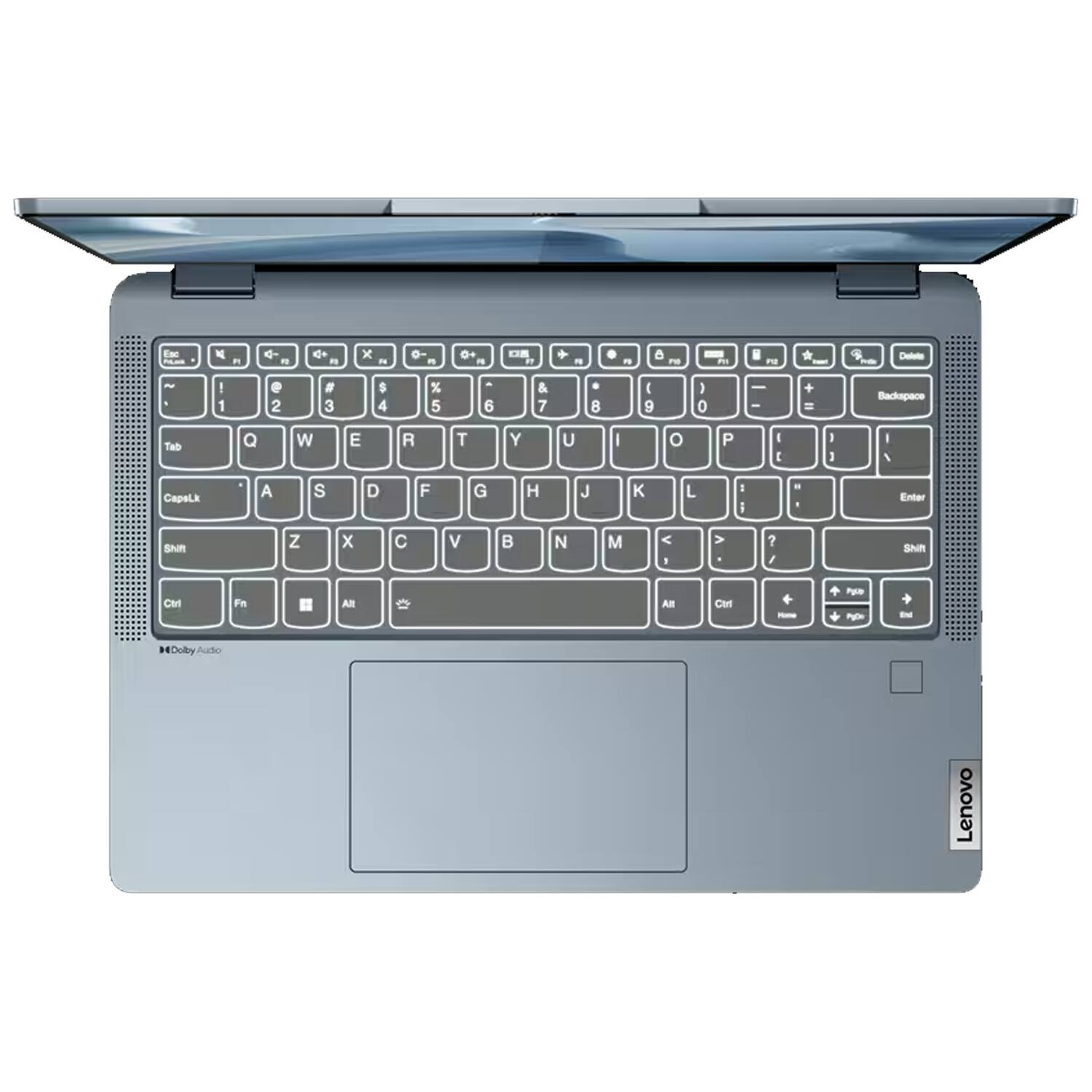 Alt View 3. Lenovo - Lenovo Flex 7 14IRU8 14" Laptop 2.2K Touch Intel Core i7-1355U 16GB 1TB SSD W11H- Refurbished - Stone Blue.