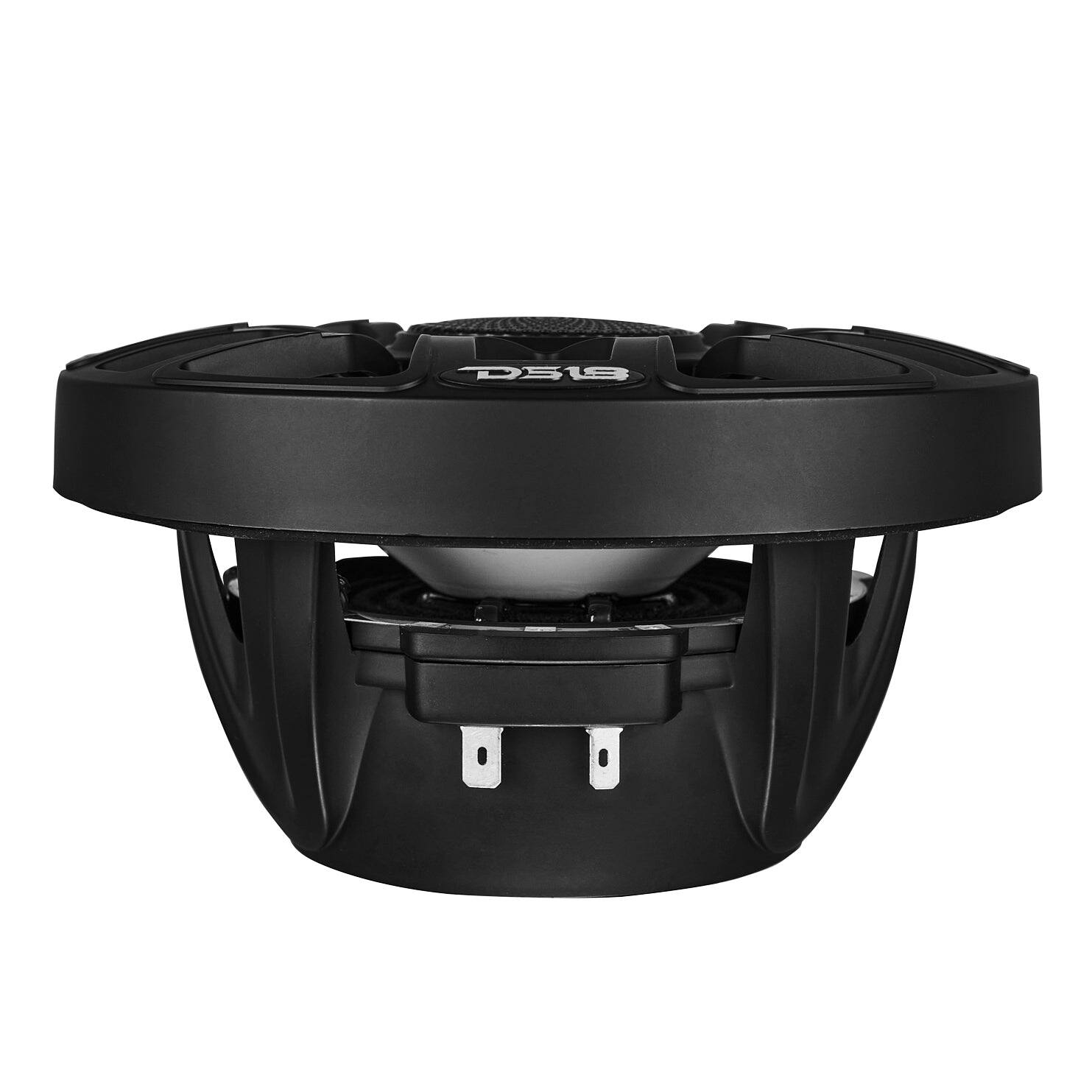 Alt View 3. DS18 Audio - NXL-IQ 6.5" 2-way Coaxial Speaker with Built-in Driver and Grille (Pair), 150W RMS 4-Ohm - Black.