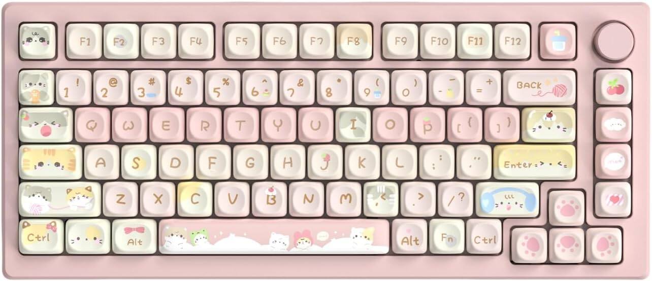 F1 F2 F3 F4 F5 F6 F7 F8 F9 F10 F11 F12

1 ! @ 2 # 3 $ 4 % 5 ^ 6 & 7 * 8 ( 9 ) 0 - = BACKSPACE

Q W E R T Y U I O P [ { ] }

A S D F G H J K L ; : '

Z X C V B N M , . / Enter

Ctrl Alt Fn Ctrl