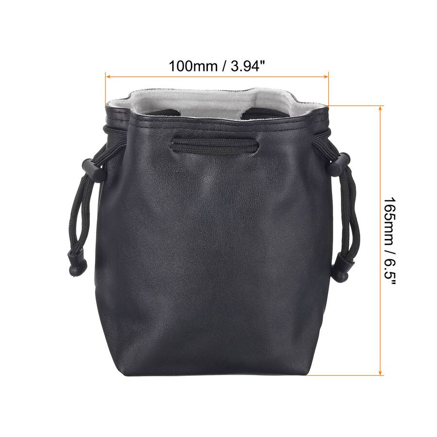 Drawstring Lens Case Unique Bargains Soft Drawstring Lens Case with Cotton Pad, 3.94