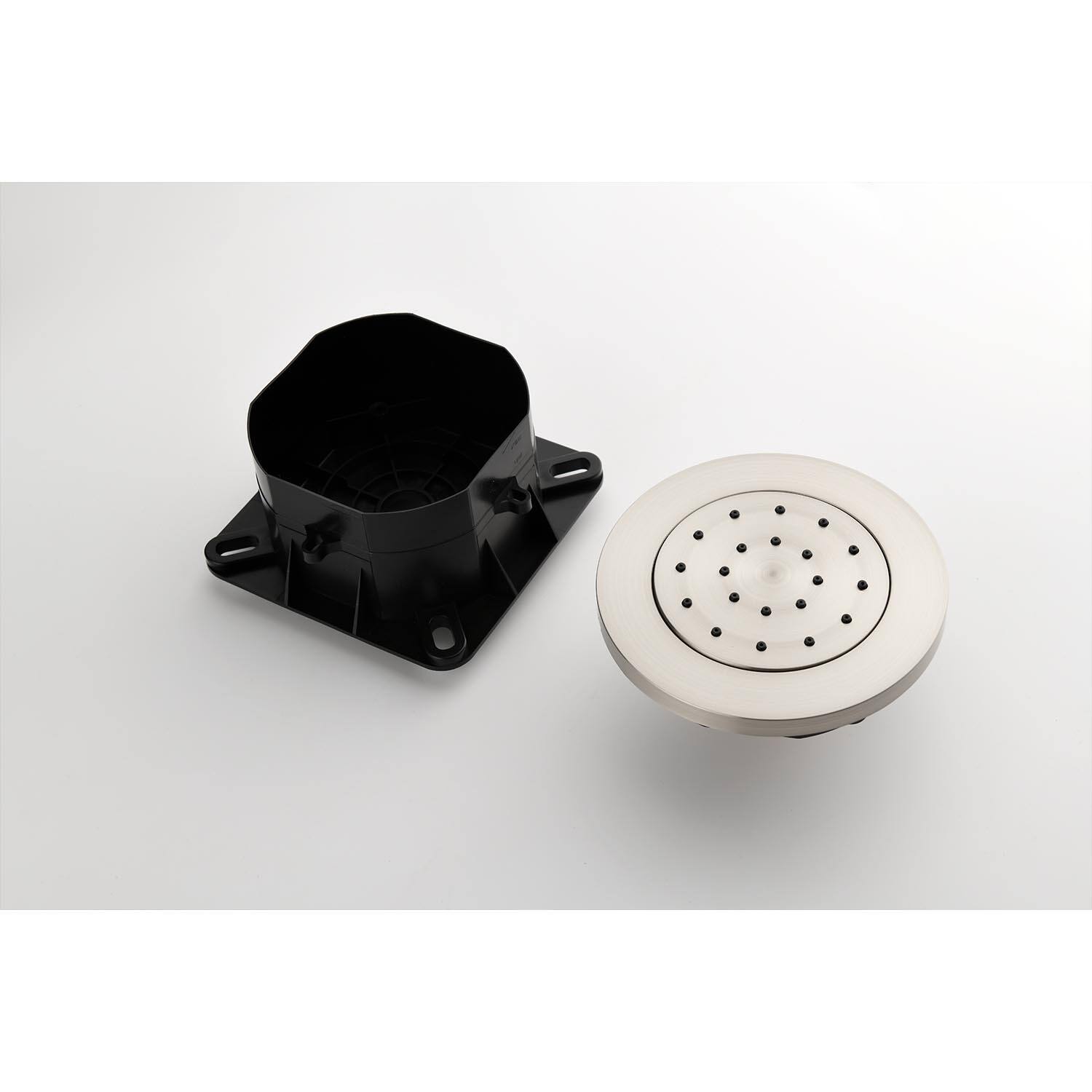 Alt View 10. APRILSOUL - Shower System Rain Handheld Head Slide Bar Bodysprays Arm Hose Valve Trim - Brushed Nickel.