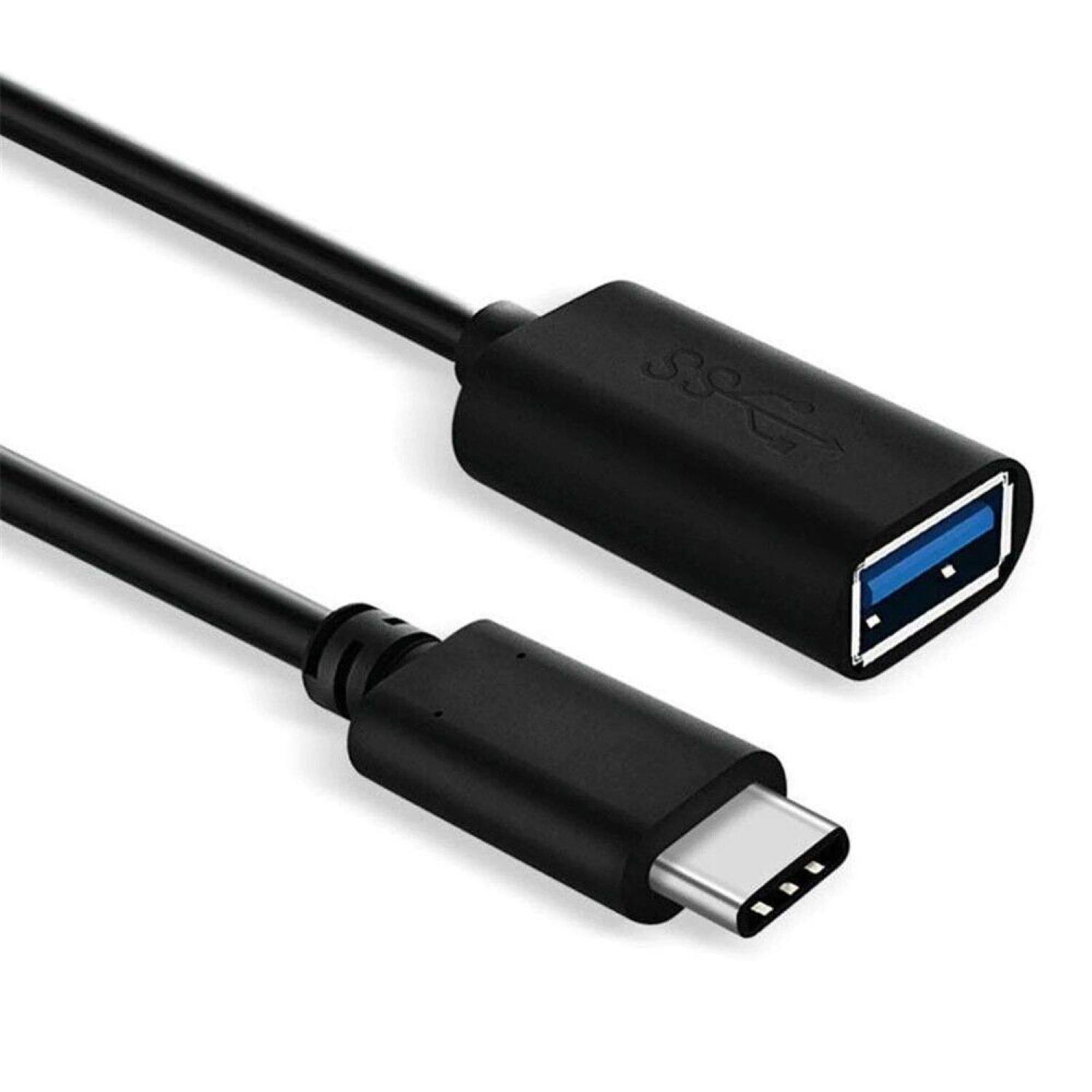 Angle. Sanoxy - USB-C to USB-A 3.0 OTG Adapter Converter Cable - Black.