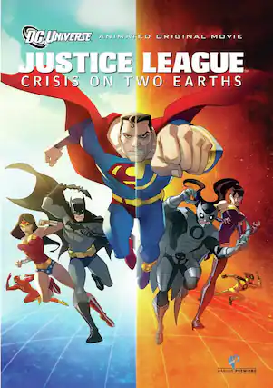 Front. DCU Justice League: Crisis On Two Earths - DVD.