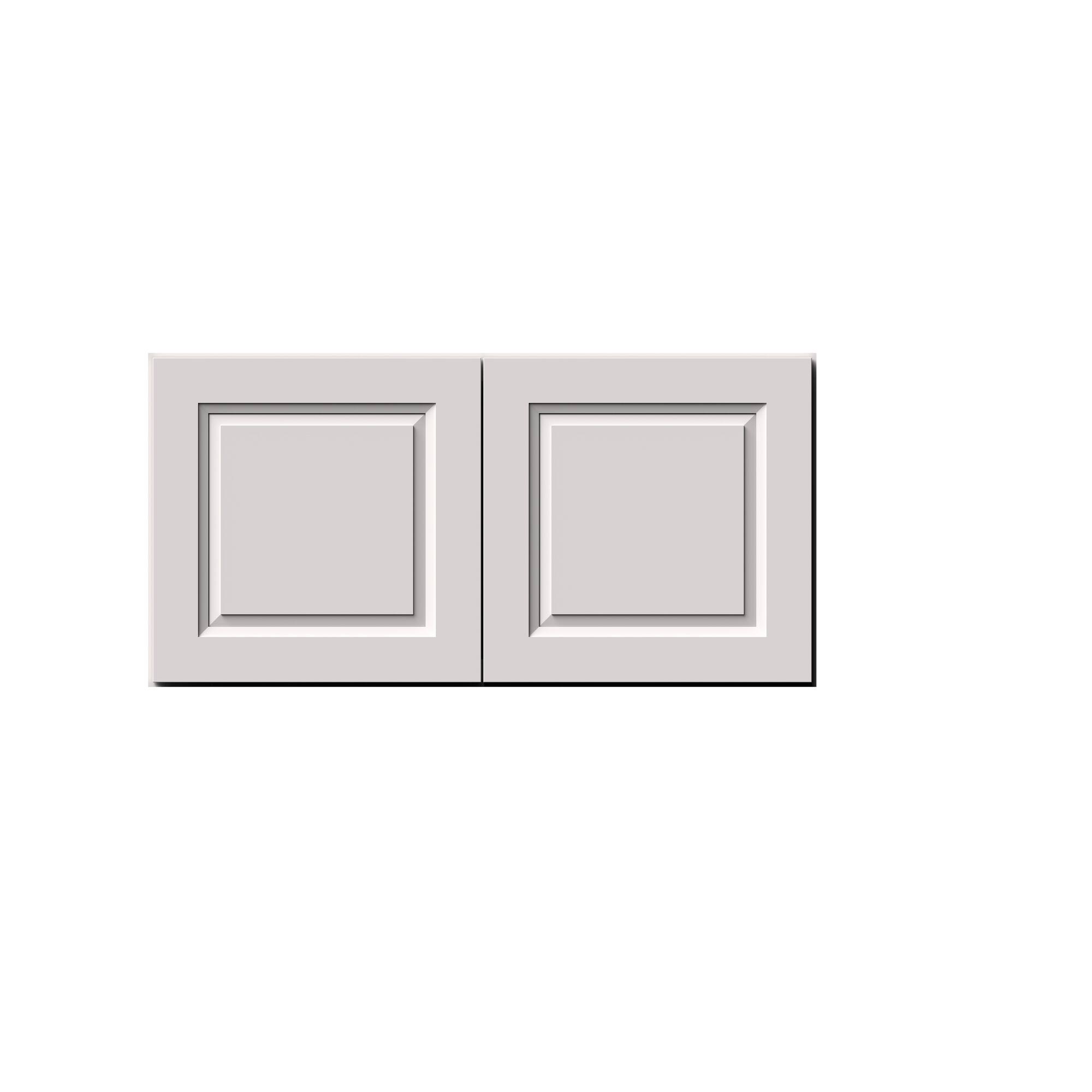 Alt View 1. Boyel Living - 36-in W x 18-in H x 12-in D Shaker RTA Kitchen Wall Cabinet with Soft-Close Doors - Glacier White.
