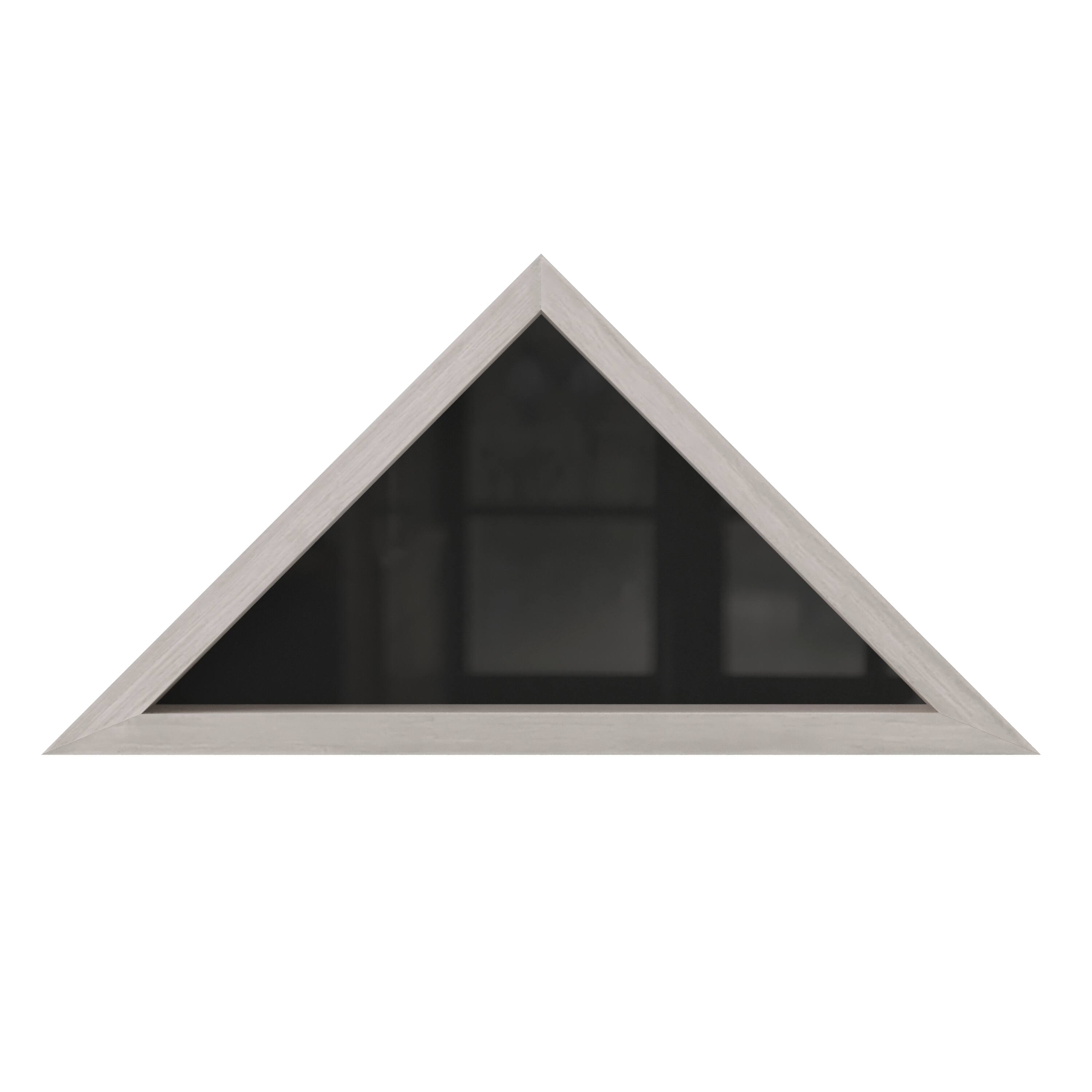 Alt View 9. Emma + Oliver - Norton Rustic Military Flag Shadow Box for 9.5' x 5' American Veteran Burial Flag - Wall Mount or Freestanding - White Wash.