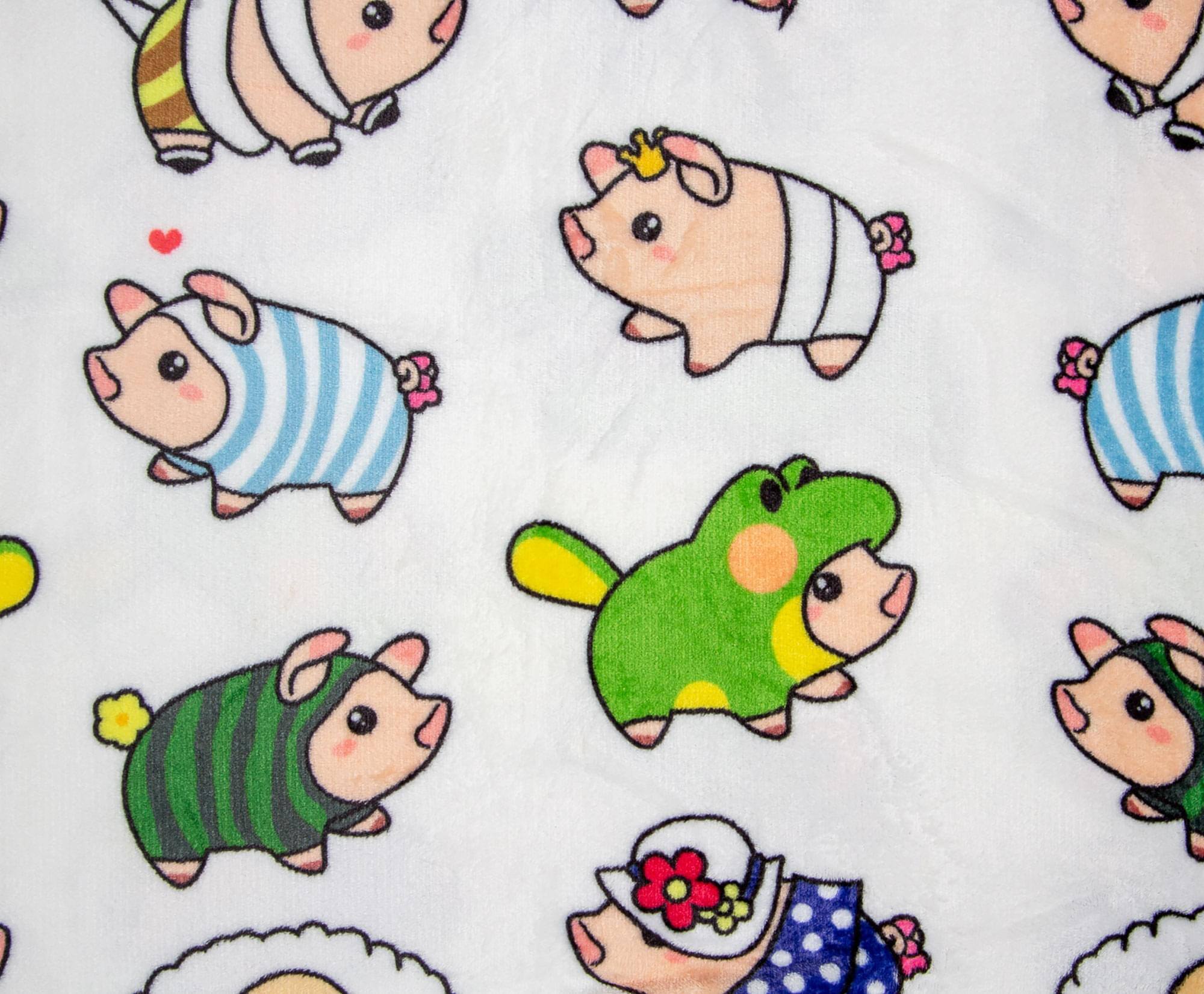 Alt View 1. Toynk - Monster Hunter Poogie Fleece Throw Blanket | 45 x 60 Inches - White.