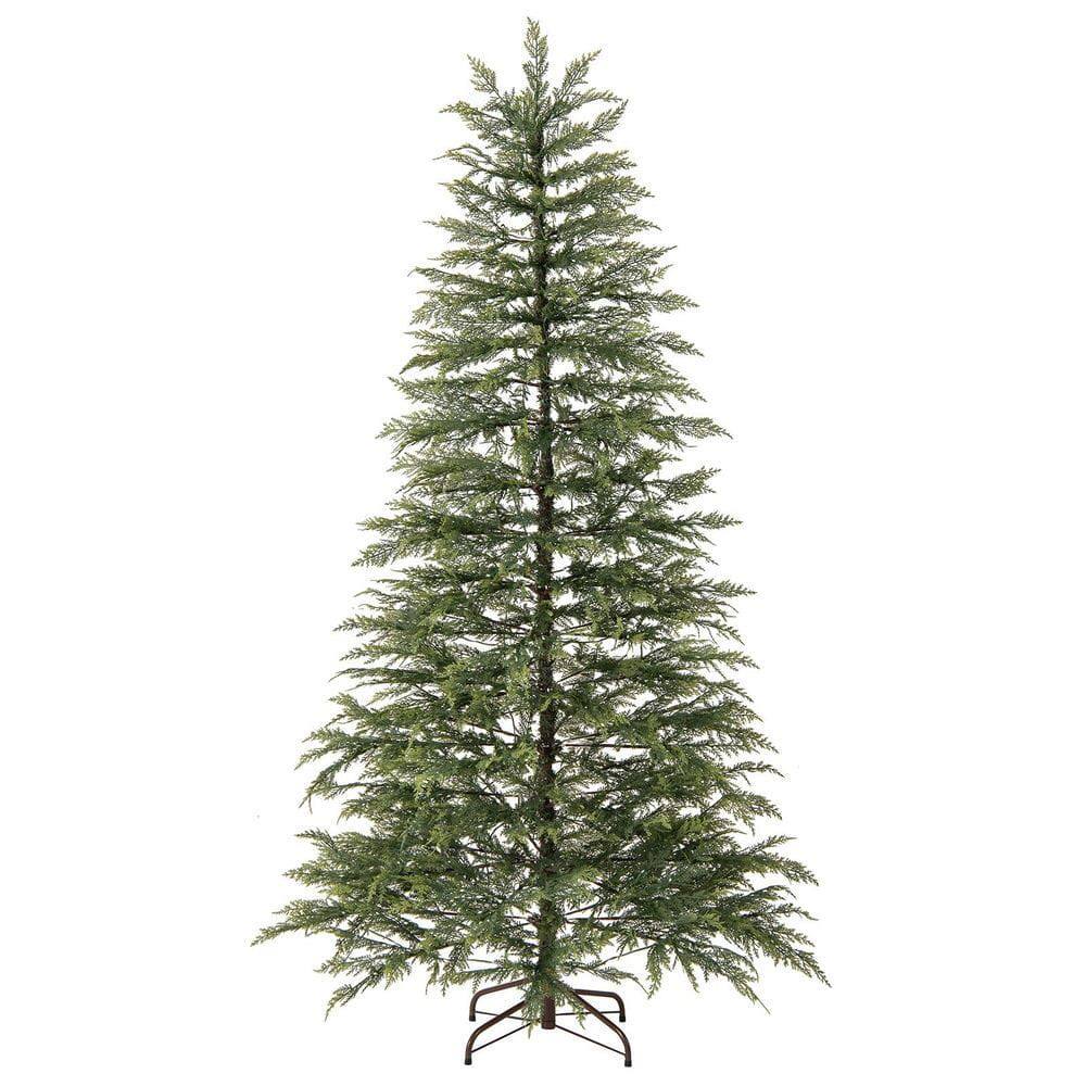 Alt View 2. Resenkos - Resenkos 6.5-Ft Artificial Christmas Tree - Colorful LED Lighting, Green - Green.
