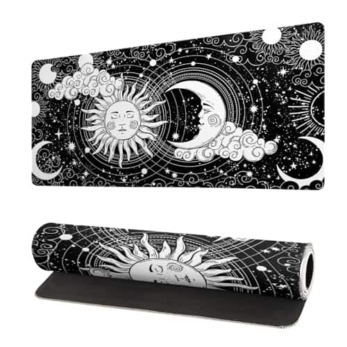 Reds Spade - Dazzling Galaxy Gaming Mouse Pad 27 6x11 Nebula Universe Space Mousepad Non slip Rubber Base Stitched Edges M - Magic Astrology