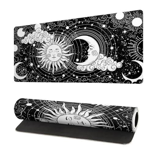 Front. Reds Spade - Dazzling Galaxy Gaming Mouse Pad 27 6x11 Nebula Universe Space Mousepad Non slip Rubber Base Stitched Edges M - Magic Astrology.