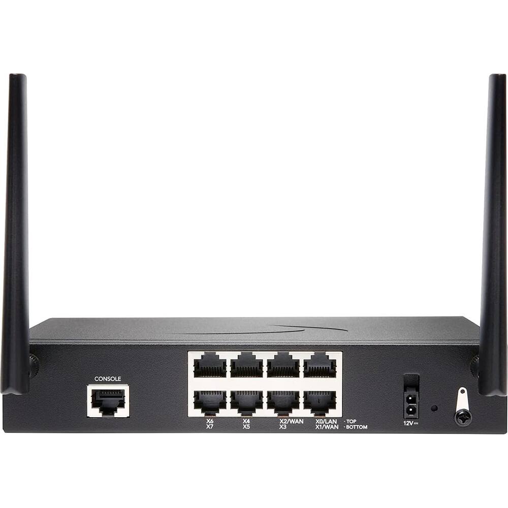 CONSOLE  
X6 X7 X4 XS X2/WAN XO/LAN TOP X3 X1/WAN BOTTOM  
12V-