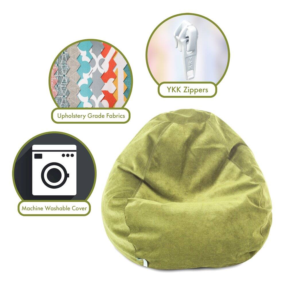 - Upholstery Grade Fabrics
- YKK Zippers
- Machine Washable Cover