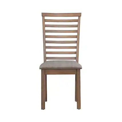 Front. Liberty Furniture Industries - Brook Bay Upholstered Ladder Back Side Dining Chair - Set of 2 - Sandstone - Beige.