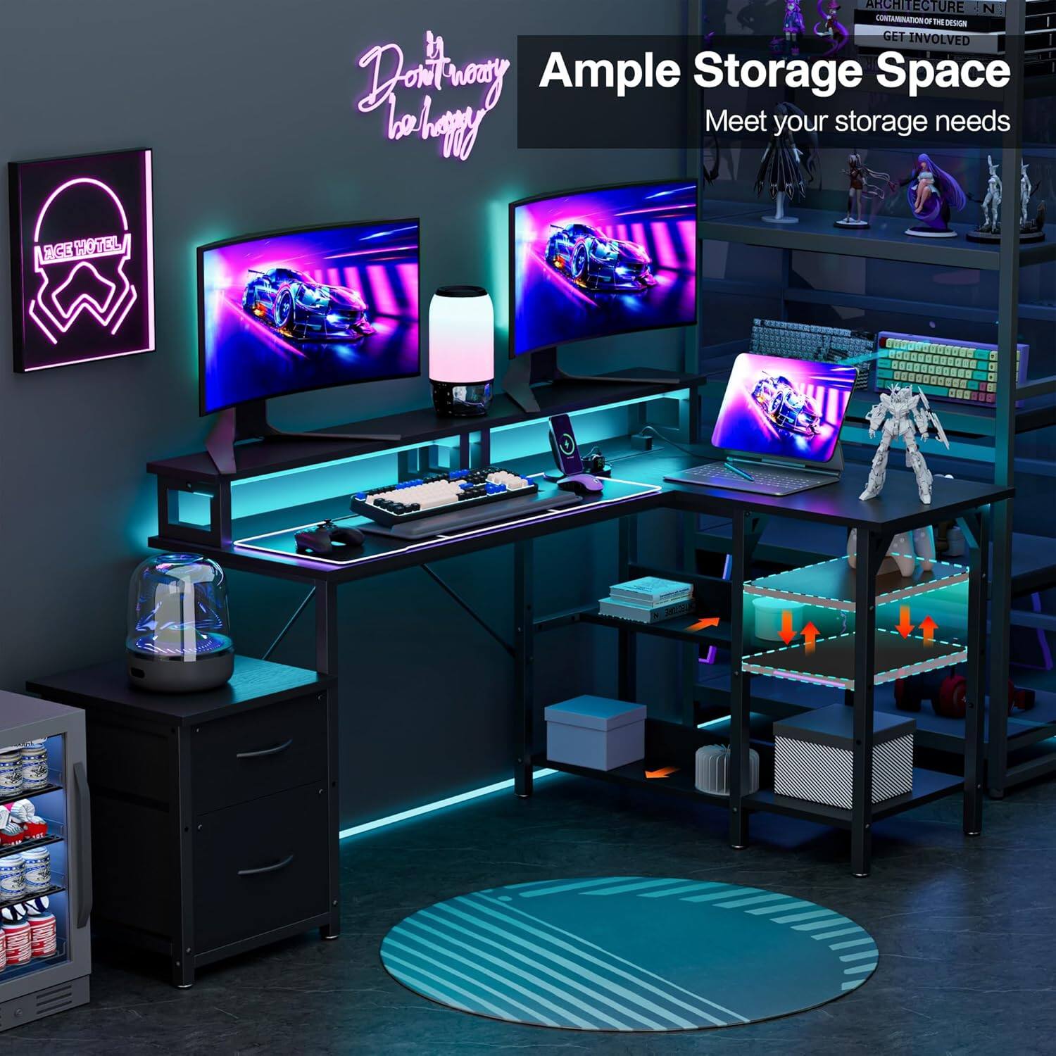 Ample Storage Space  
Meet your storage needs  

Architecture N Contamination  
Get Involved  

Don't worry to happy  

Race Hotel