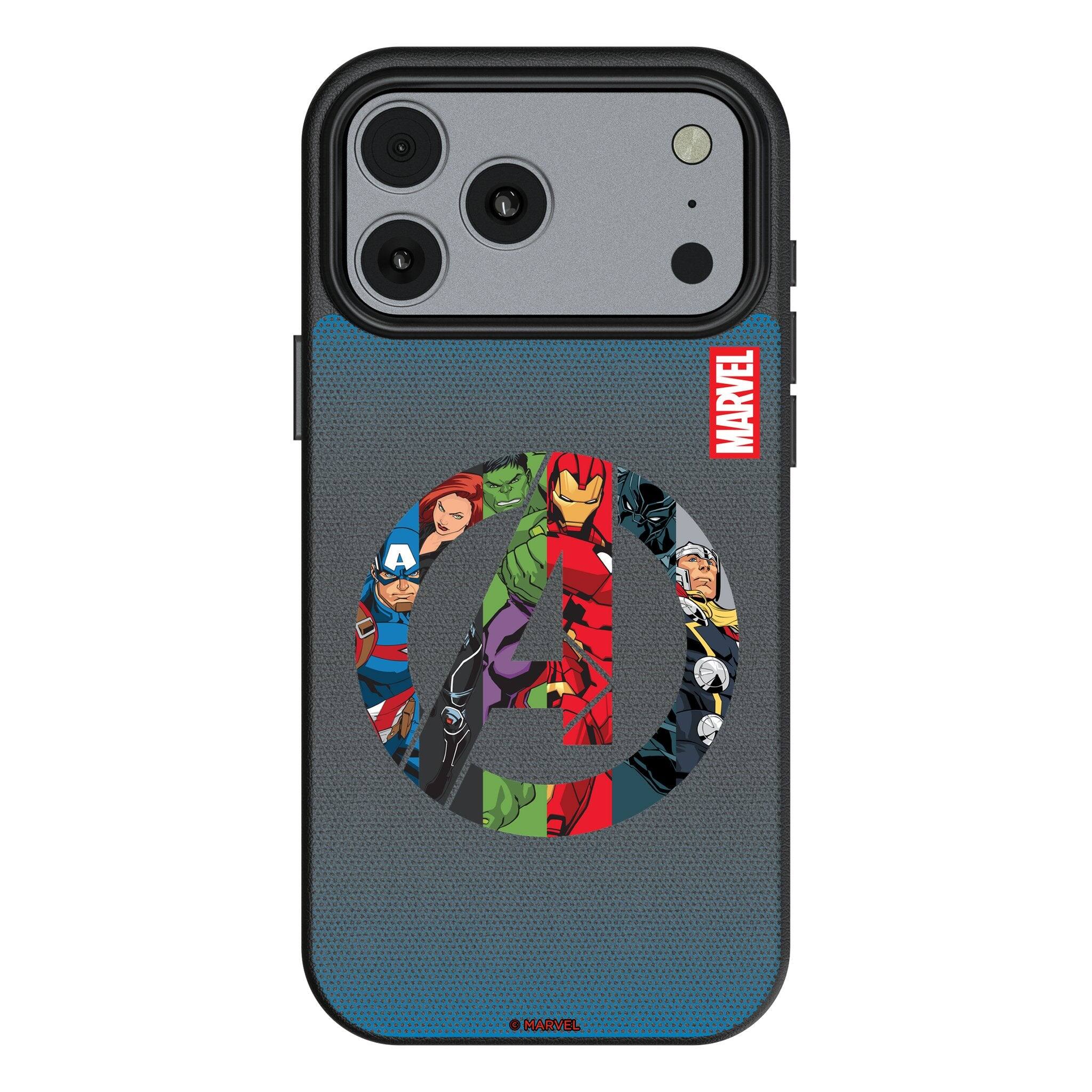 Keyscaper - Marvel Grid MagSafe Compatible Phone Case - Apple iPhone 17 - Avengers